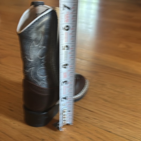 Old West luxury, finest genuine leather cowboy boots, size 4 - Picture 12 of 14